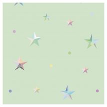 Disney & VELUX Goodnight Collection Verdunkelungsrollo DKL manuell Disney Grüne Sterne 4661, 134x160 cm (UK10), Aluminiumschiene,GEL,Manuell,VELUX