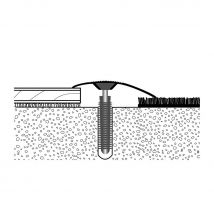 PARKETTFREUND Anpassprofil PF 186 Alu eloxiert Sand Einschlagdübel Übergangsschiene, 90 cm
