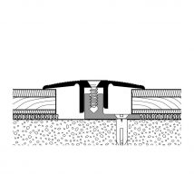 PARKETTFREUND Übergangsprofil PF 388 TS Alu eloxiert Silber Schraub- und Clicksystem Übergangsschiene grau, 180 cm