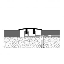 PARKETTFREUND Übergangsprofil PF 578 V Alu eloxiert Edelstahl fein geschliffen Schraub- und Clicksystem Übergangsschiene grau, 180 cm