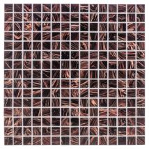 Glasmosaik Kupfer Denkelbraun 32,7x32,7 cm Mosaikfliesen 4 mm günstig