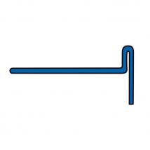 BLANKE Fliesenschiene Gefällekeil AQUA-KEIL Edelstahl Schwarz matt 12,5/32mm, Links