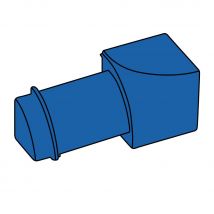 BLANKE Fliesenschiene Viertelkreis-Profil Innenecke Aluminium Silber matt 10mm günstig