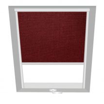 Wellker Verdunkelungsrollo Bordeaux-Rot 1614, 94x140 cm (P08), GGU,Manuell,VELUX,weiße Schiene