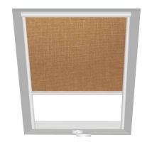 Wellker Verdunkelungsrollo Braun-Beige 1603, 54x98 cm (5/9), 617,Aluminiumschiene,Manuell,Roto