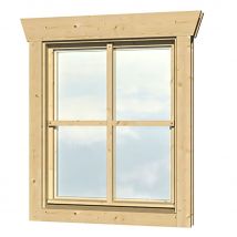 Skan Holz Einzelfenster 57,5x70,5cm für Gartenhaus 45mm günstig