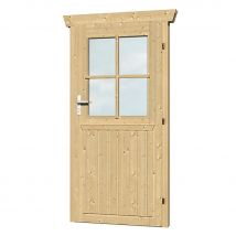 Skan Holz Einzeltür 78,5x186,5cm für Gartenhaus 45mm günstig