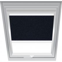 Roto Verdunklungsrollo Schwarz 2-V32, 65x98 cm (6/9), 617,Elektro,Roto,weiße Schiene