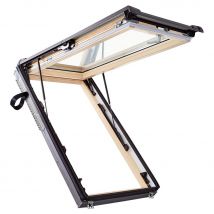Roto Dachfenster Designo R89G H2SA Wohnsicherheitsausstieg Comfort Verglasung Holz Fenster günstig