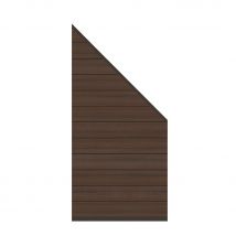 TraumGarten Sichtschutzzaun SYSTEM WPC PLATINUM Braun Anschluss Sichtschutz Steckzaun Lamellenzaun günstig