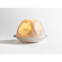 Bernardaud - Lithophanie Fleurs de tulipier - Photophore en porcelaine