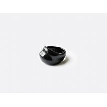 Bernardaud - Bague Eve noir - Bijoux en Porcelaine de Limoges