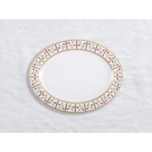Bernardaud - Roseraie - Plat ovale 33 cm - Rose - Services de Table en porcelaine