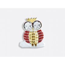 Bernardaud - Broche Chouette Rouge - Bijoux en Porcelaine de Limoges