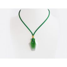 Bernardaud - Pendentif Tana vert - Bijoux en Porcelaine de Limoges