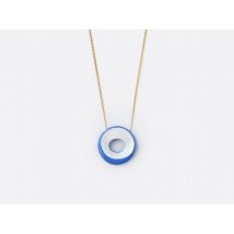 Bernardaud - Pendentif Charms Alba bleu - Bijoux en Porcelaine de Limoges