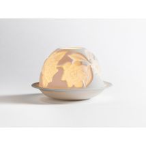 Bernardaud - Lithophanie Fleurs de Gardenia Led - Lampe en porcelaine