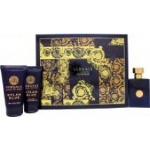 Versace Pour Homme Dylan Blue Gift Set 50ml EDT + 50ml Aftershave Balm + 50ml Perfumed Bath & Shower Gel