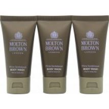 Molton Brown White Sandalwood Body Wash Gift Set 3 x 30ml
