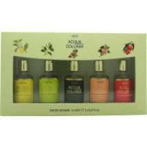 Mäurer & Wirtz 4711 Acqua Colonia Gift Set 8ml Lime & Nutmeg EDC + 8ml Lemon & Ginger EDC + 8ml Blood Orange & Basil EDC + 8ml Lychee & White Mint EDC + 8ml White Peach & Coriander EDC