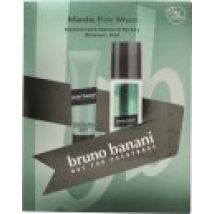 Bruno Banani Made for Men Gift Set 75ml Deodorant Natural Spray + 50ml Shower Gel