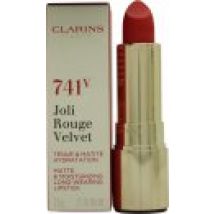 Clarins Joli Rouge Velvet Lipstick 3.5g - 741V Red Orange