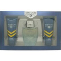 Top Gun Rivet Gift Set 100ml EDT + 100ml Shower Gel + 100ml Aftershave Balm