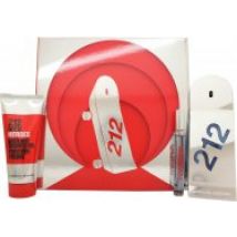 Carolina Herrera 212 Heroes Gift Set 90ml EDT + 100ml Shower Gel + 10ml EDT