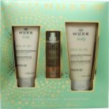 Nuxe Body Rêve de Thé Revitalising Dream Gift Set 30ml Exalting Fragrant Water + 100ml Revitalising Shower Gel + 150ml Revitalising Granular Scrub