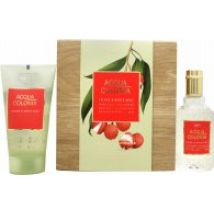 Mäurer & Wirtz 4711 Acqua Colonia Lychee & White Mint Gift Set 50ml EDC + 75ml Shower Gel