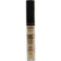 NYX Can't Stop Won't Stop Full Coverage 24H Concealer 3.5ml - Soft Beige
