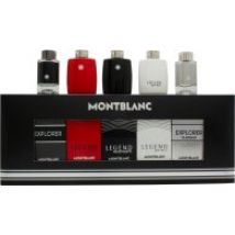 Mont Blanc Miniatures Gift Set 4.5ml Legend EDT + 4.5ml Legend Red EDT + 4.5ml Explorer EDP + 4.5ml Legend Spirit EDT + 4.5ml Explorer Platinum EDP