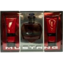 Mustang Red Gift Set 100ml EDT + 100ml Aftershave Balm + 100ml Body Wash
