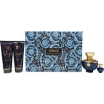 Versace Pour Femme Dylan Blue Gift Set 100ml EDP + 5ml EDP + 100ml Shower Gel + 100ml Body Lotion