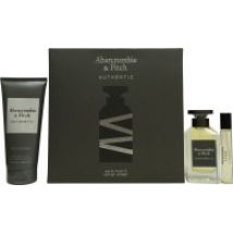 Abercrombie & Fitch Authentic Man Gift Set 100ml EDT + 200ml Hair & Body Wash + 15ml EDT
