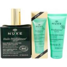 Nuxe Huile Prodigieuse Néroli Duo 100ml Multi-Purposes Dry Oil + 30ml Prodigieux Neroli Relaxing Scented Shower Gel