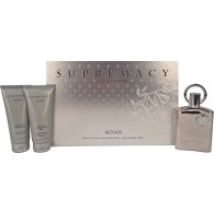 Afnan Supremacy Silver Gift Set - EDP 100ml Spray + 150ml Shower Gel