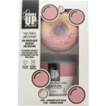 Bubble Up Never Skip Dessert Gift Set 220g Shower Scrub + 150g Donut Bath Fizzer