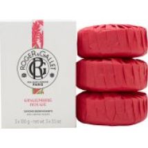 Roger & Gallet Gingembre Rouge Soap 3 x 100g