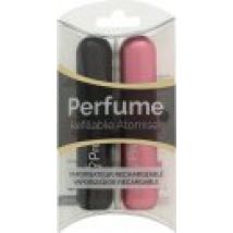Pressit Refillable Perfume Atomiser Duo Pack Pink & Black Spray