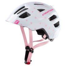 Cratoni Maxster, Fahrradhelm, weiß/rosa