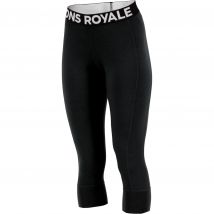 Mons Royale Cascade Merino Base Layer 3/4, Skiunterhose, Damen, schwarz