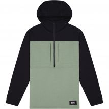 Mons Royale Offgrid Merino Fleece 1/2 Zip, Pullover, Herren, grün/schwarz