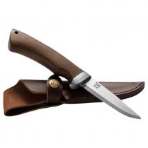 Oyo Dovre Messer mit Lederscheide, Wander-Messer, braun