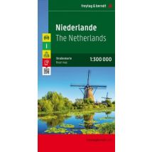 Freytag & Berndt Autokarte Niederlande. Nederland. Paises Bajos; The Netherlands; Pays Bas; Paesi Bassi