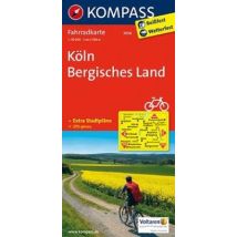 KOMPASS Fahrradkarte 3056 Köln - Bergisches Land 1:70.000 / Kompass Fahrradkarten
