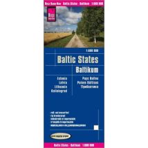 Reise Know-How Landkarte Baltikum / Baltic States (1:600.000) : Estland, Lettland, Litauen und Region Kaliningrad