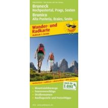 PublicPress Wander- und Radkarte Bruneck, Hochpustertal, Prags, Sexten / Brunico, Alta Pusteria, Braies, Sesto