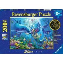 Ravensburger Kinderpuzzle - 13678 Leuchtendes Unterwasserparadies - Unterwasserwelt-Leuchtpuzzle für Kinder ab 8 Jahren, mit 200 Teilen im XXL-Format, Leuchtet im Dunkeln
