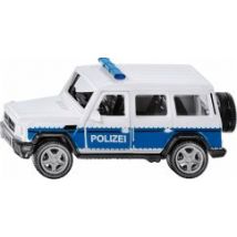 SIKU 2308 - Mercedes-AMG G65 Polizeiauto mit Anhängerkupplung, 1:50, Auswechselbare Reifen